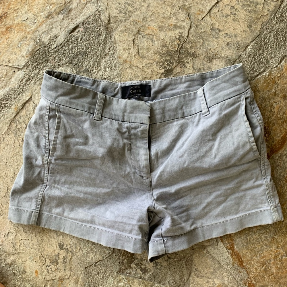 Jcrew gray Chino shorts size 2